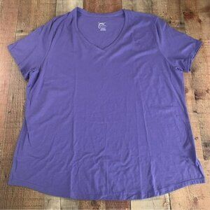 JMS Just my size purple short sleeve v-neck top women’s plus size 2X